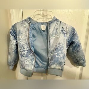 Charming Blue Disney Frozen 2 Puffer Jacket for Kids